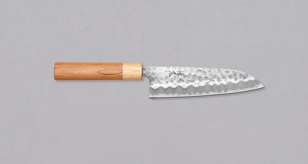Multifunctioneel Tsunehisa Santoku Shirogami #2 Kersenhout 170mm (6.7")