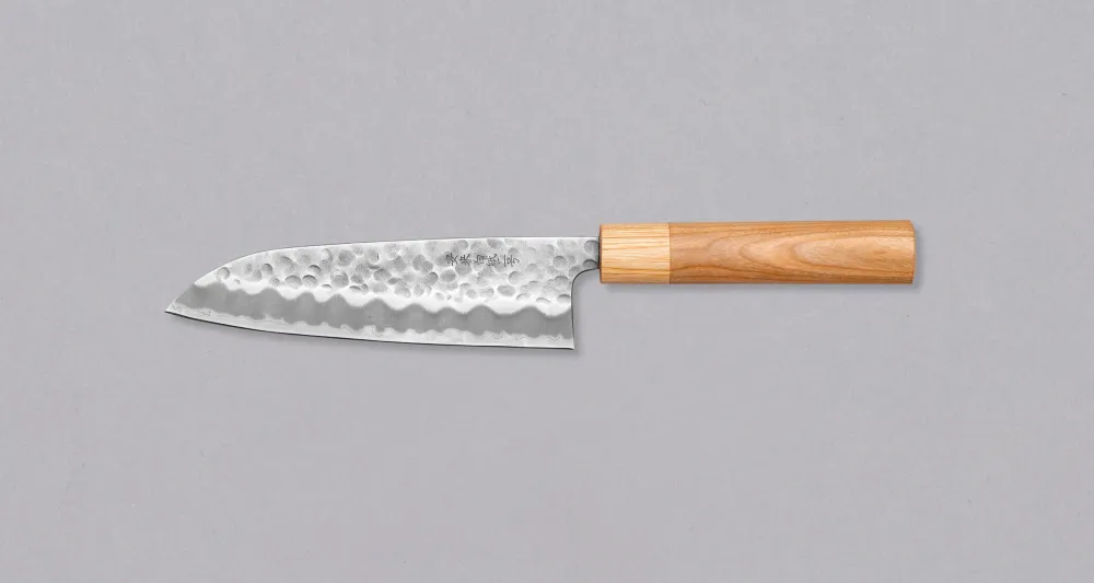 Multifunctioneel Tsunehisa Santoku Shirogami #2 Kersenhout 170mm (6.7")