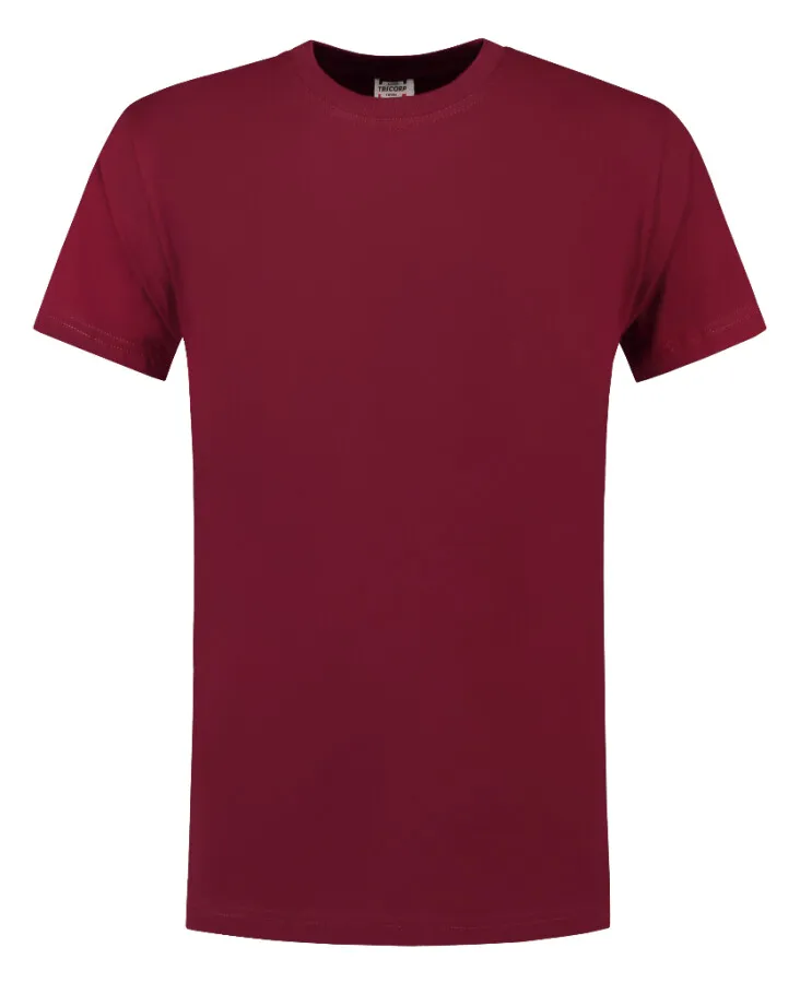 Tricorp T-shirt - Casual - 101001 - wijn rood - maat L