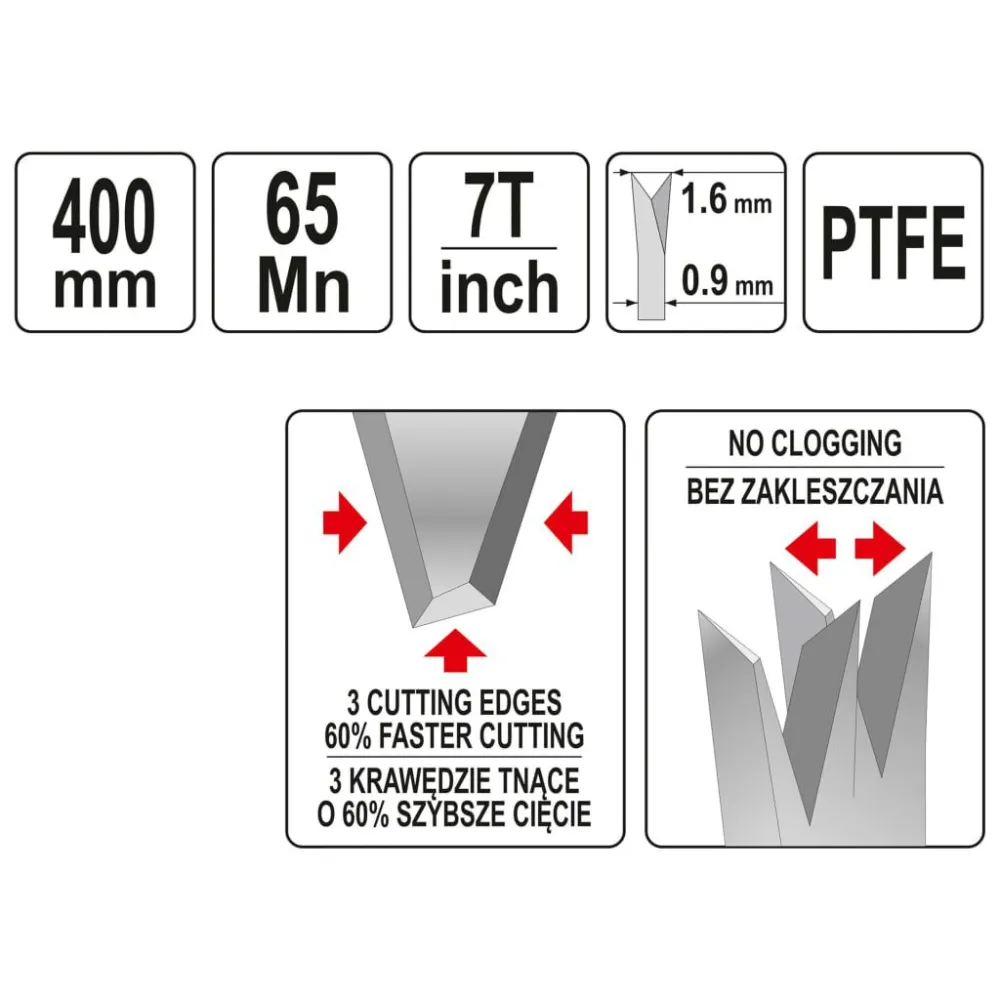 YATO Houtzaag PTFE 400 mm