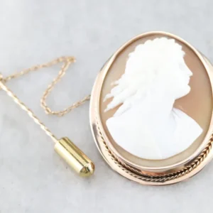 Antique Goud Cameo Brooch