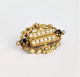 Citroengeel gold brooch circa 1900