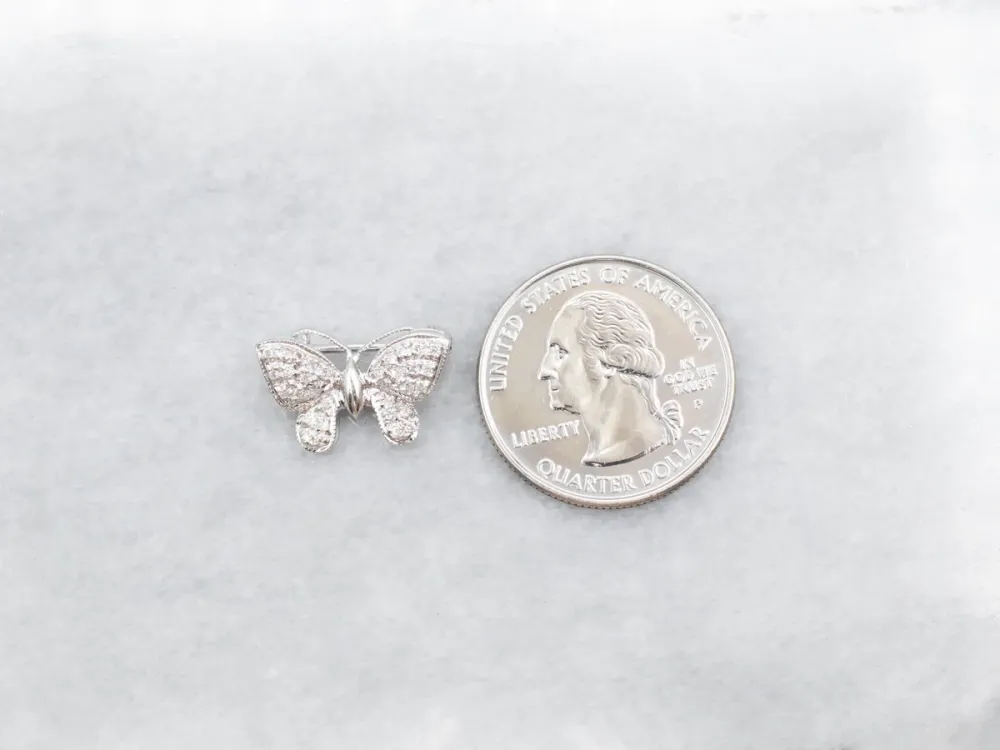 Diamond and Goud Butterfly Pin