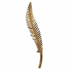 Gold foliage brooch