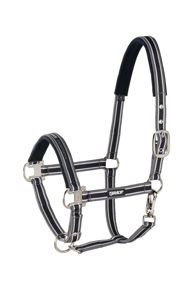 Halter Pin Buckle Black-Anthra-White P | Nauwkeurige passing | Slijtvast