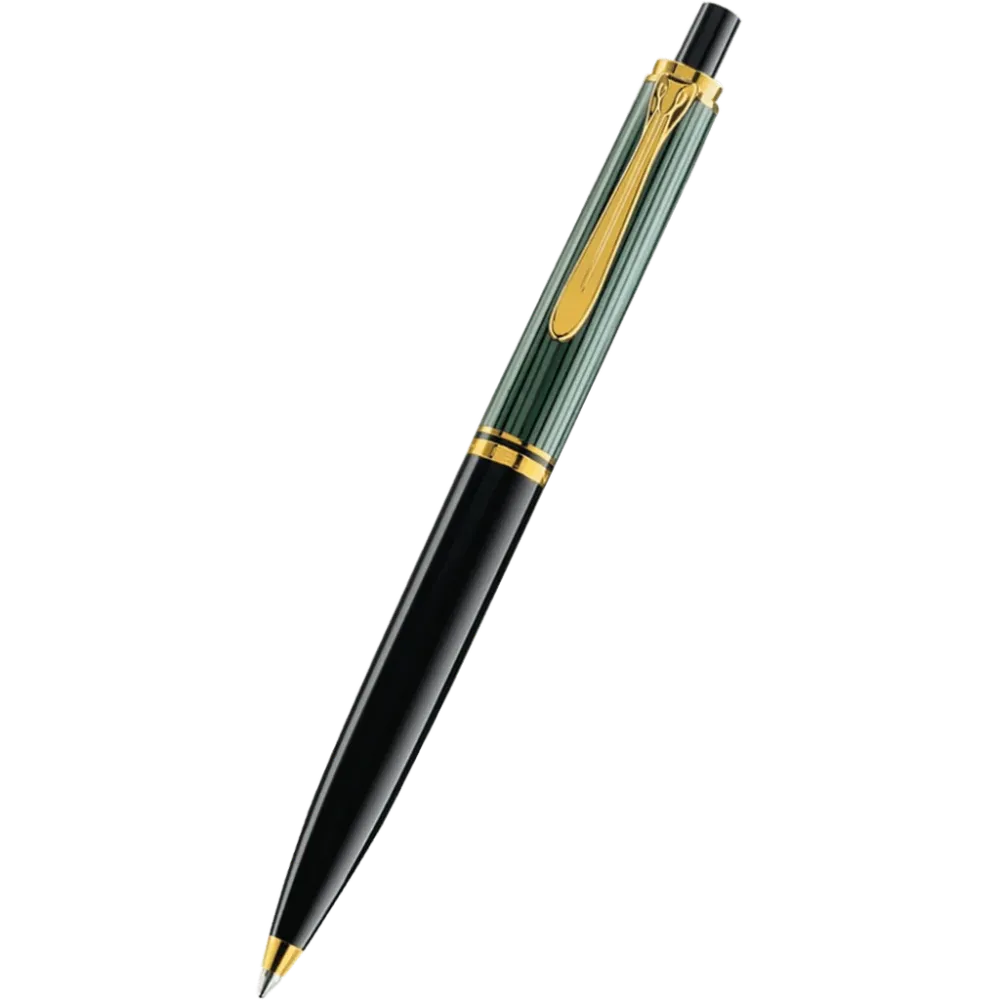 Pelikan Souveran Ballpoint Pen - K400 Groen & Black Stripe