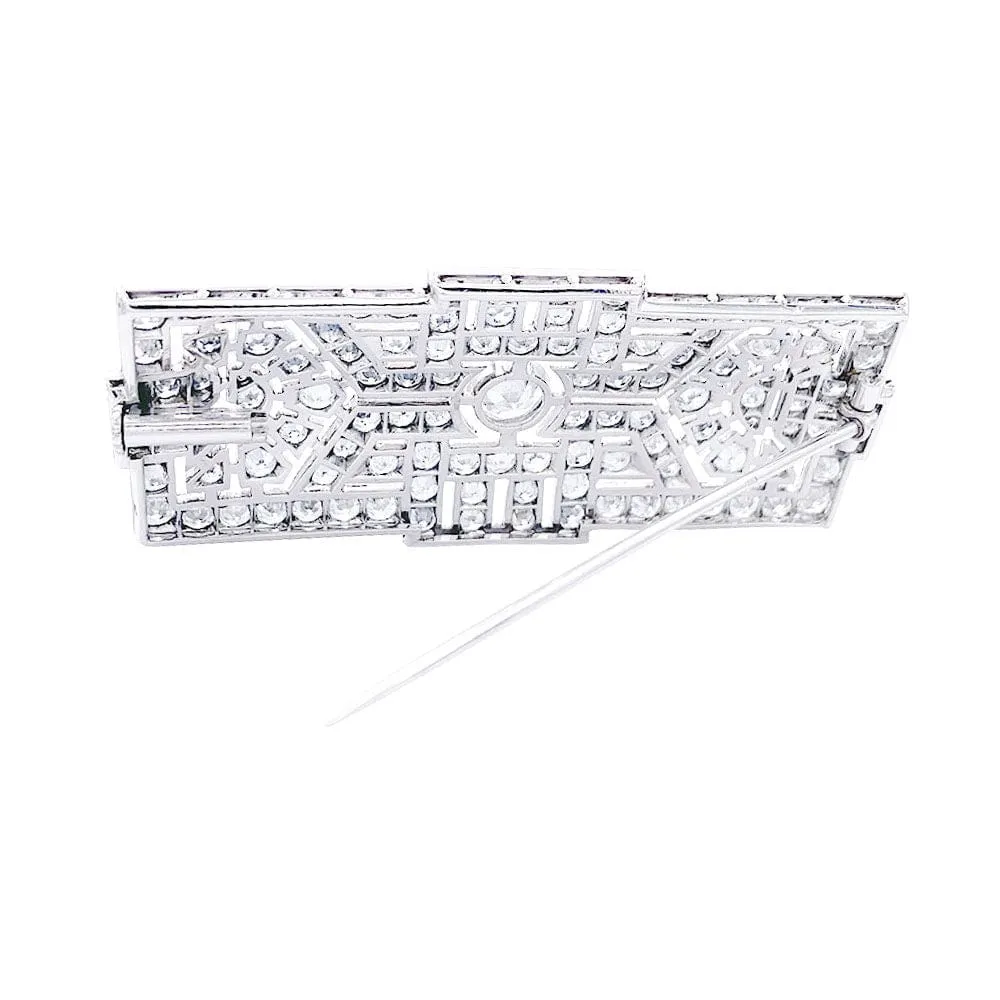 Pin Art Deco platinum and diamonds. gehard staal