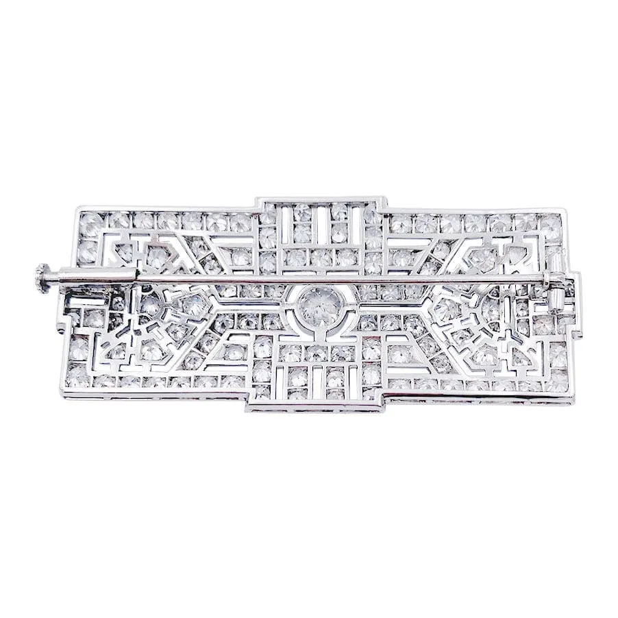Pin Art Deco platinum and diamonds. gehard staal