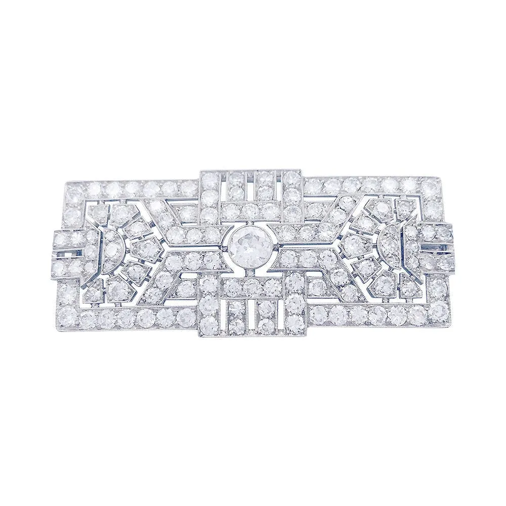 Pin Art Deco platinum and diamonds. gehard staal
