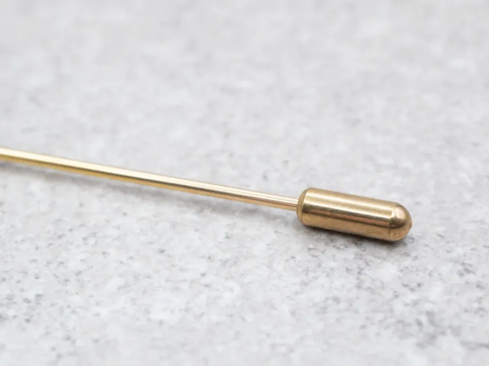 Yellow Gold Hat Pin