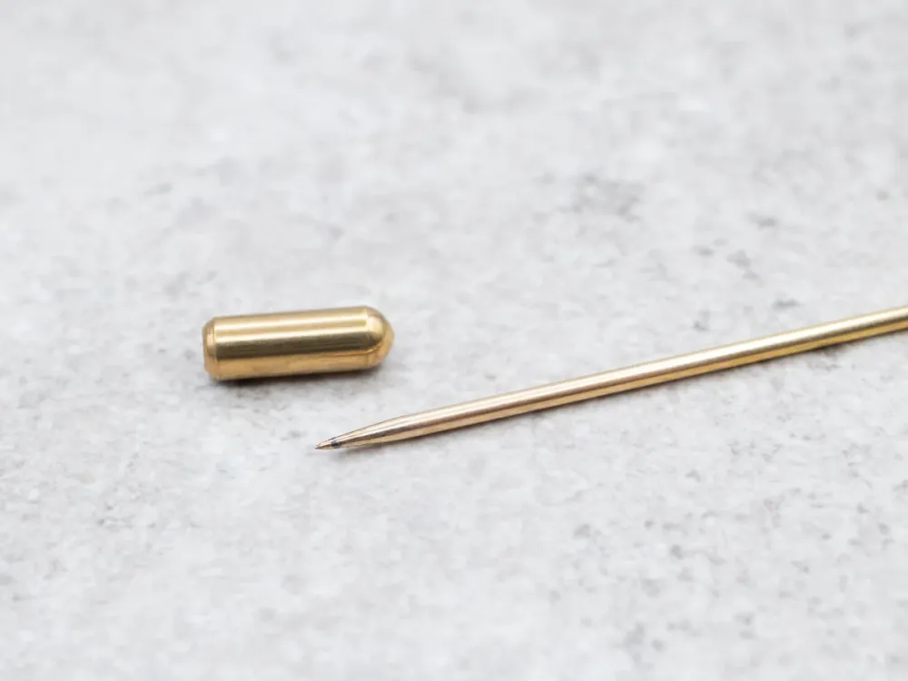 Yellow Gold Hat Pin