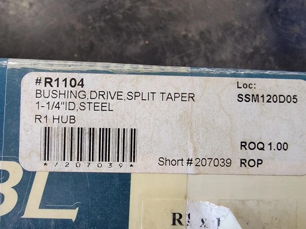 1-1/8" Bore RBL Split Taper Bushing R1104 P2X1-1/8
