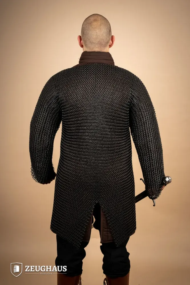Chainmail Hauberk Roundring 10mm Burnished 10 mm binnendiameter S