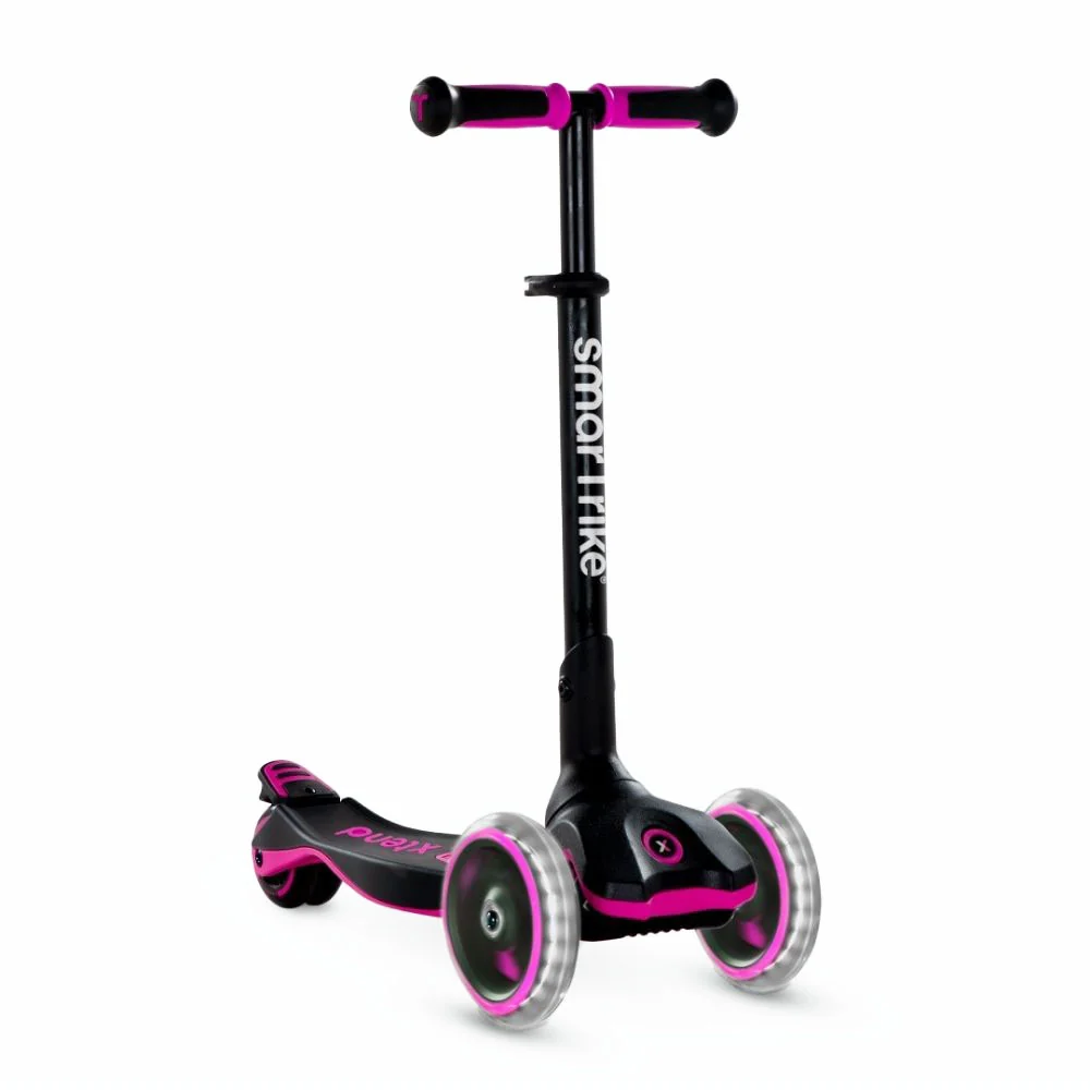 SmarTrike Xtend Scooter - Fuchsia Zwart Rubber