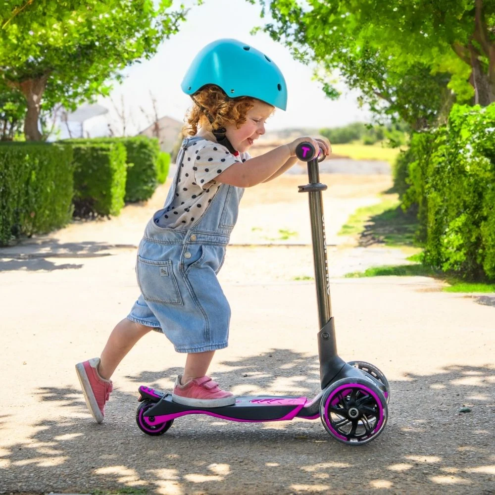 SmarTrike Xtend Scooter - Fuchsia Zwart Rubber