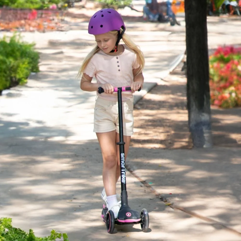SmarTrike Xtend Scooter - Fuchsia Zwart Rubber