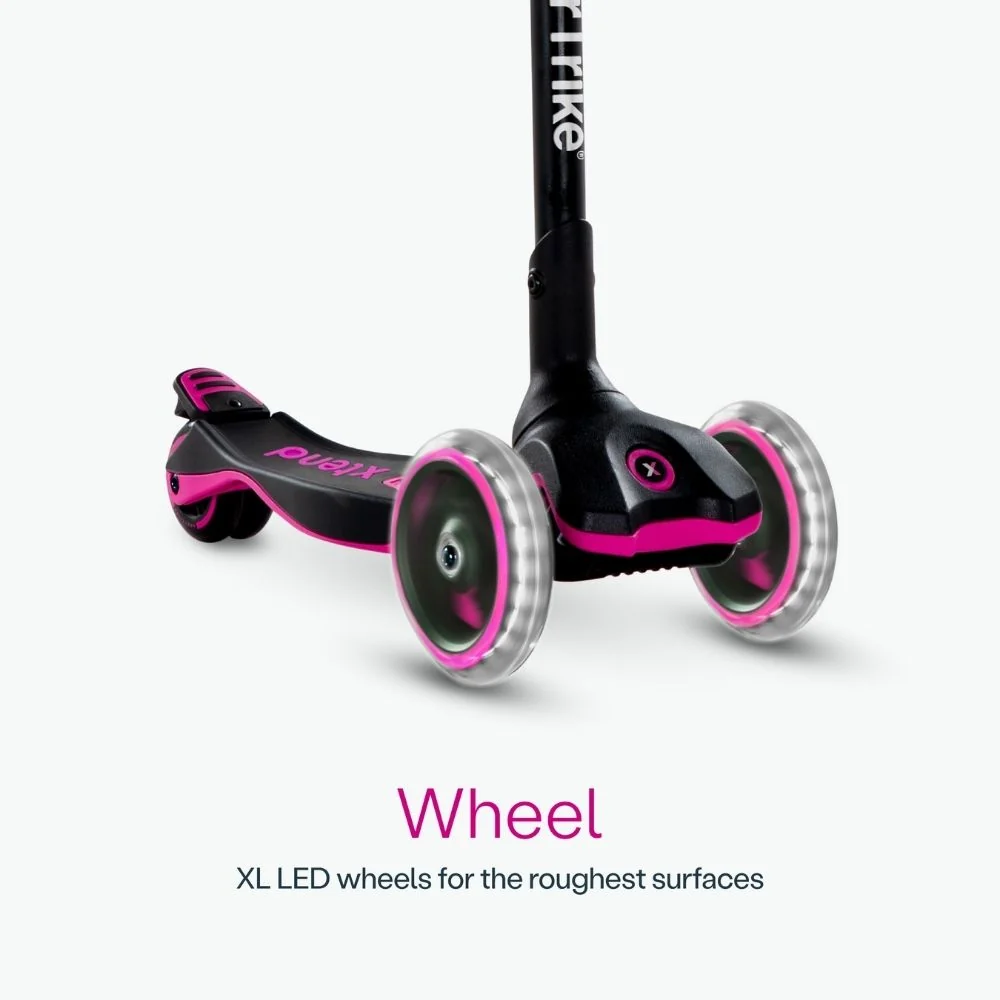 SmarTrike Xtend Scooter - Fuchsia Zwart Rubber