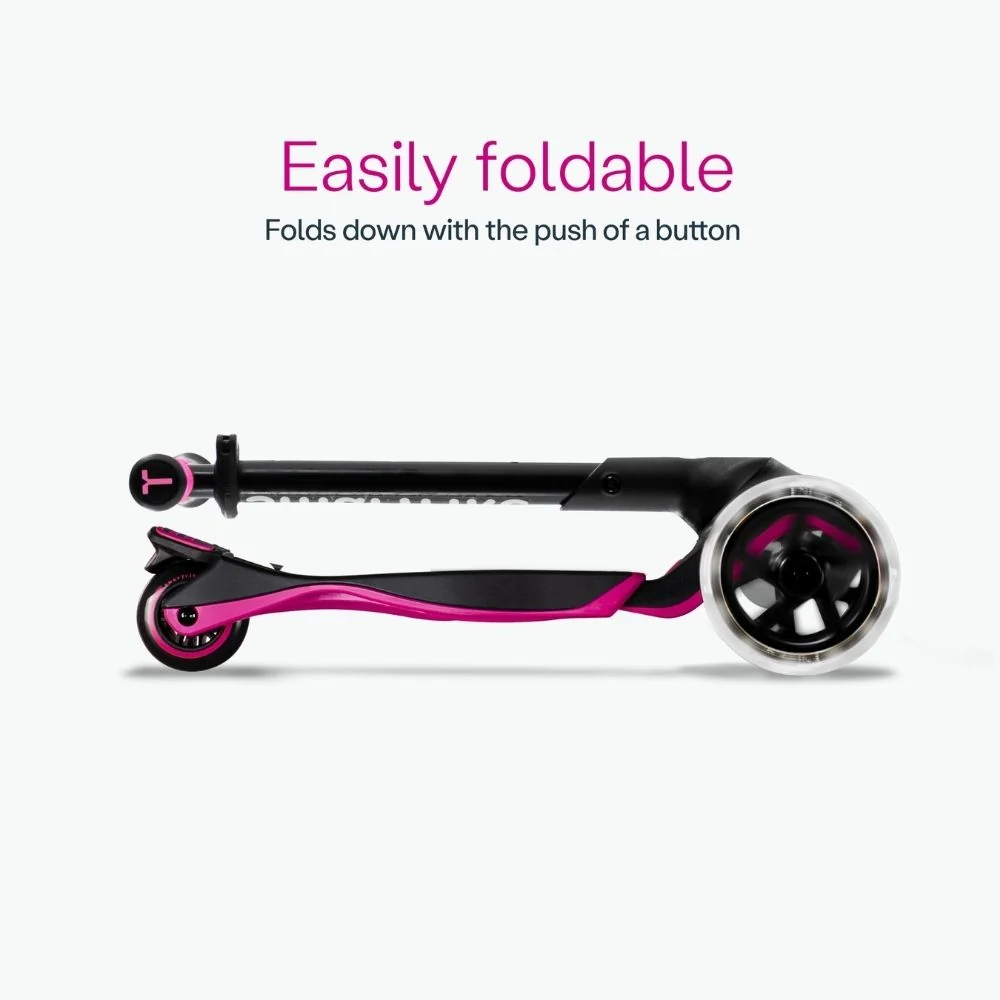 SmarTrike Xtend Scooter - Fuchsia Zwart Rubber