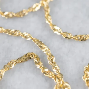 14K Yellow Gold Singapore Chain