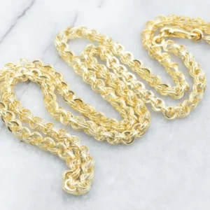 Gestructureerd Round Rolo-Link Chain
