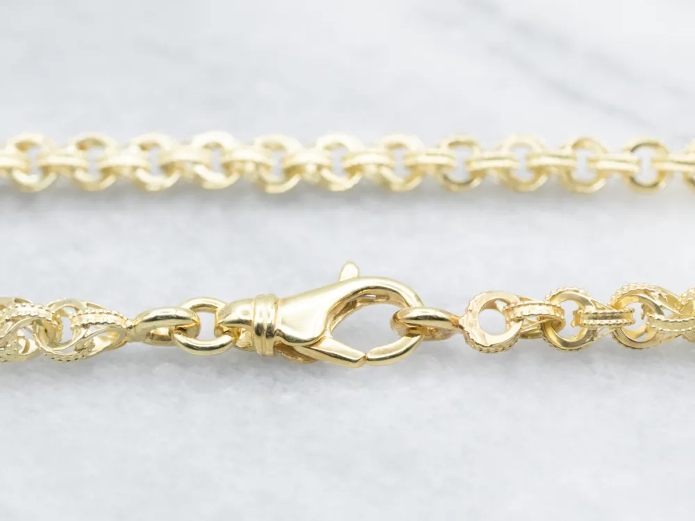 Gestructureerd Round Rolo-Link Chain