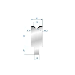 Part No. 3108 @ 1000mm 88 Degree Enkel V Die