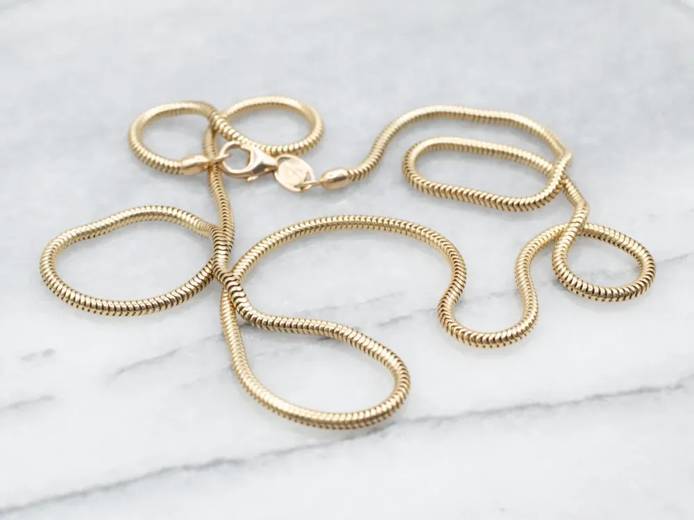 Polished Gold Snake Chain