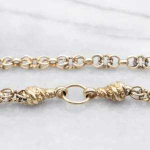 Textured Link Watch Chain