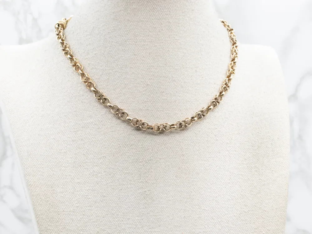 Textured Link Watch Chain