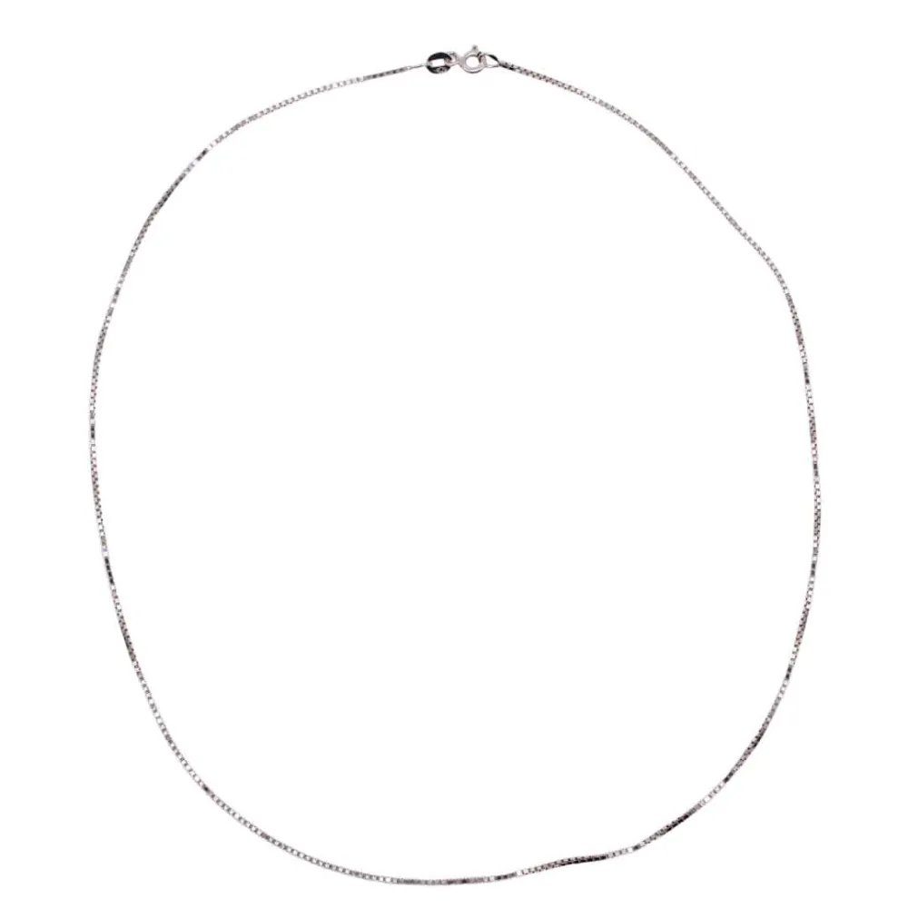 Venetian gaas white gold chain
