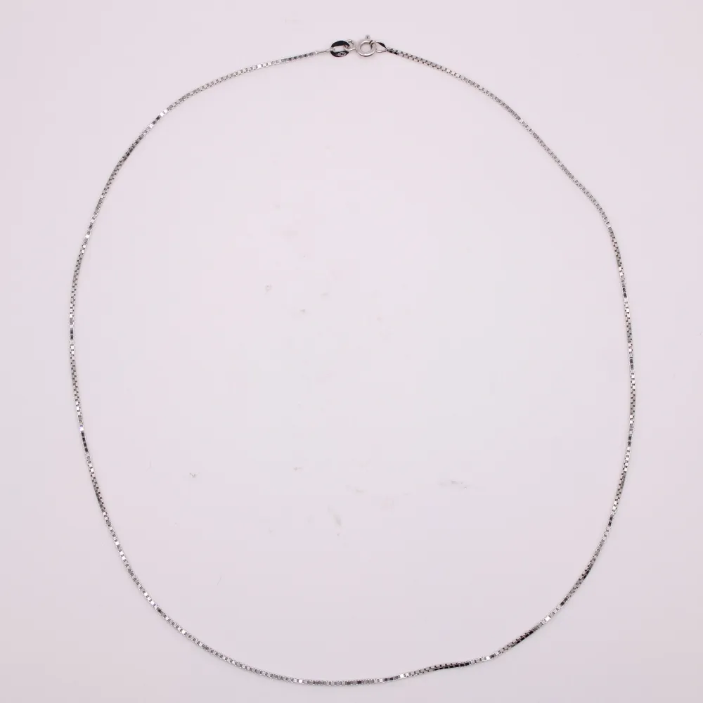 Venetian gaas white gold chain