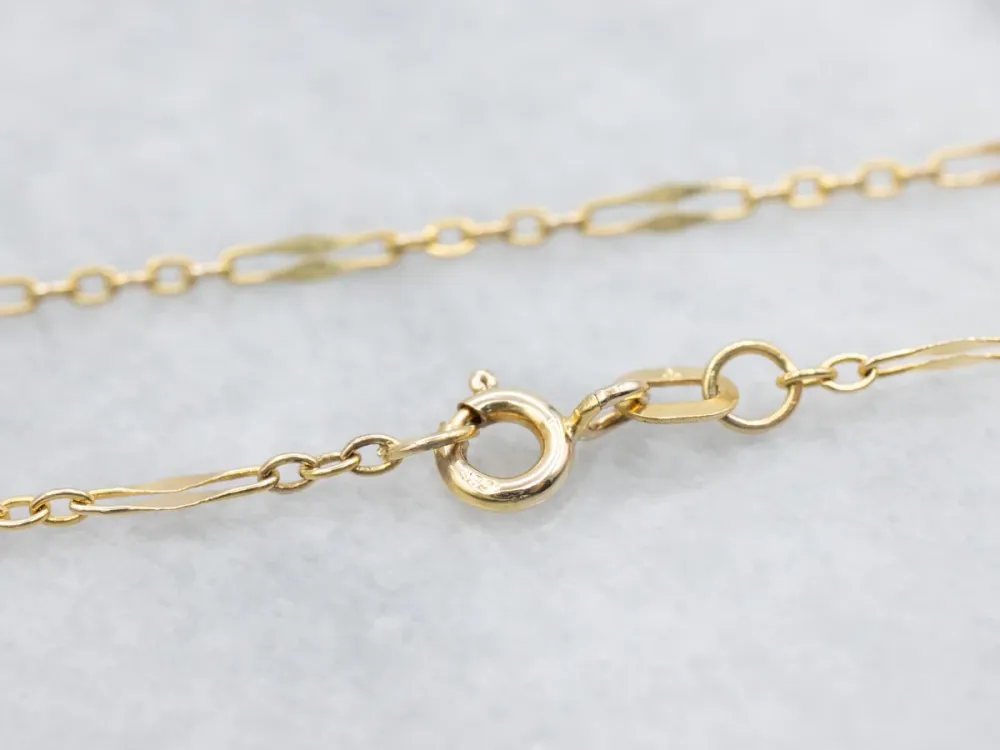 Verzinkte Veiligheids Yellow Goud Fancy Link Chain