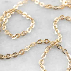 Vintage Gold Oval Link Chain