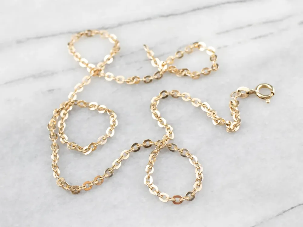 Vintage Gold Oval Link Chain