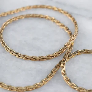 Vintage Woven Link Chain