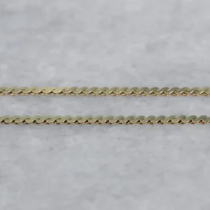 Yellow 14K Gold Serpentine Chain