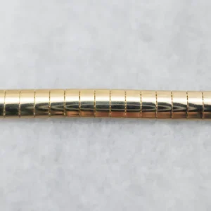 Yellow Gold Omega Chain