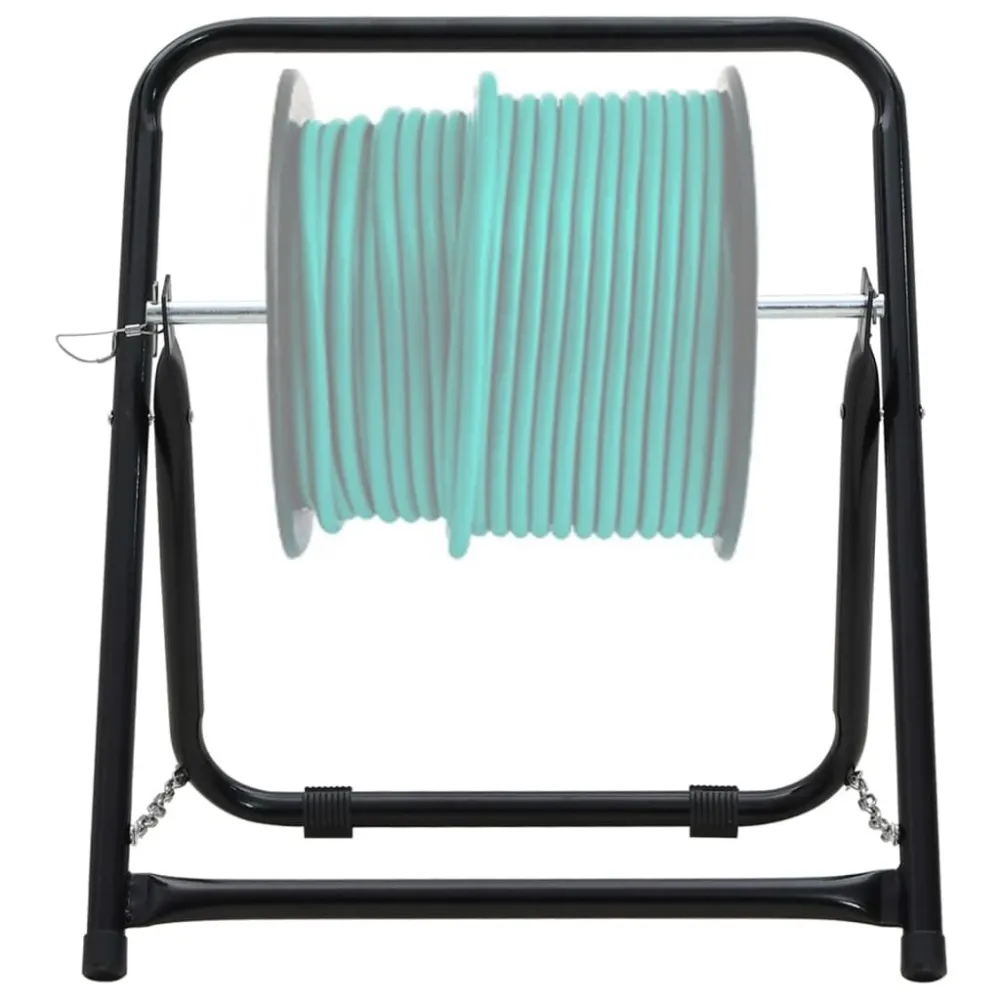 Industrieel Zwaar Belastbaar Slanghaspelwagen 48 cm 45 kg gepoedercoat staal zwart