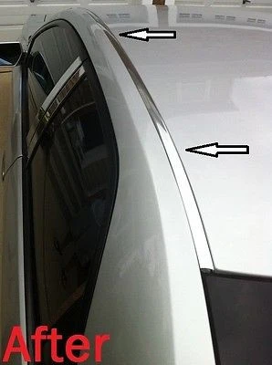 2000-2005 Cadillac DeVille Metaalglans Roof Top Trim Molding Kit voor dakbedekking