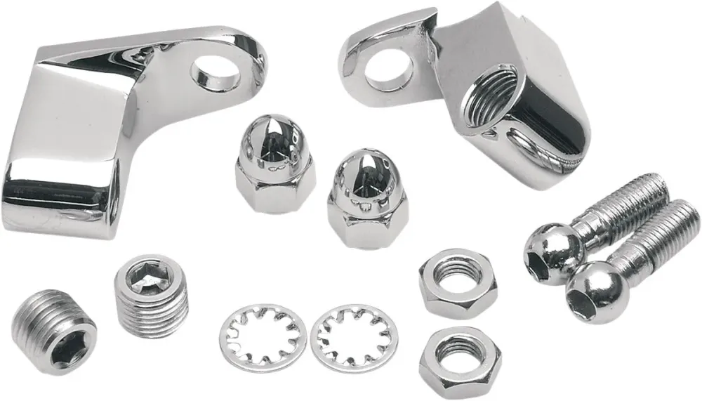 Kit soportes intermitentes delanteros cromados para Harley-Davidson met schimmelwerende werking