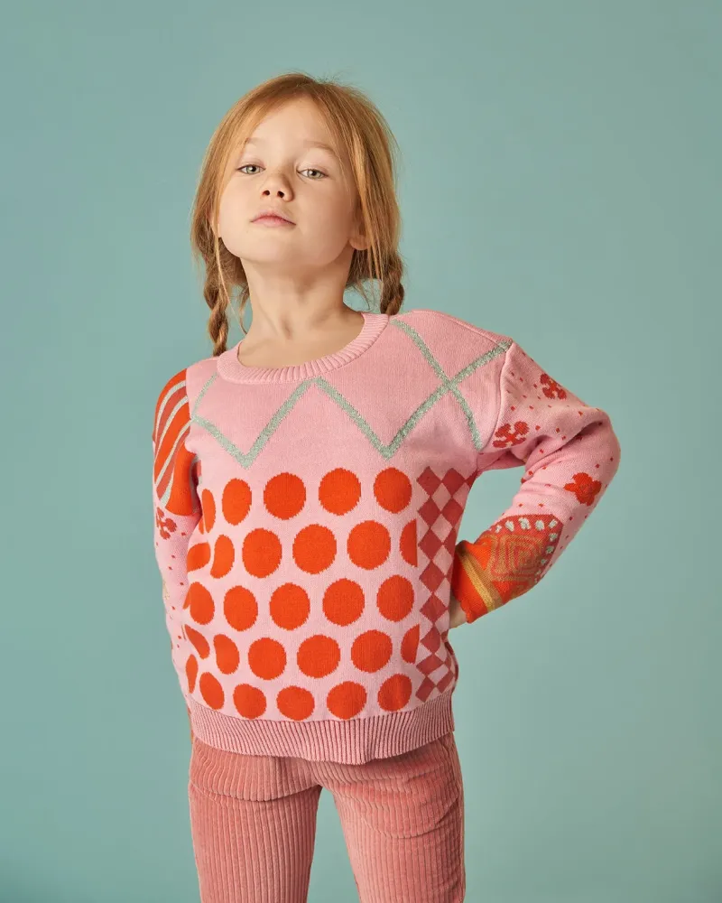 Kit Sweater wit | zwart | transparant