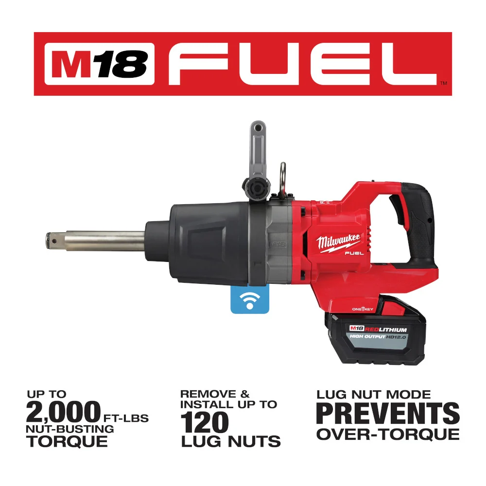 MILWAUKEE M18 FUEL™ 1" D-Handle Ext. Anvil High Torque Impact Wrench w/ ONE-KEY™ Kit