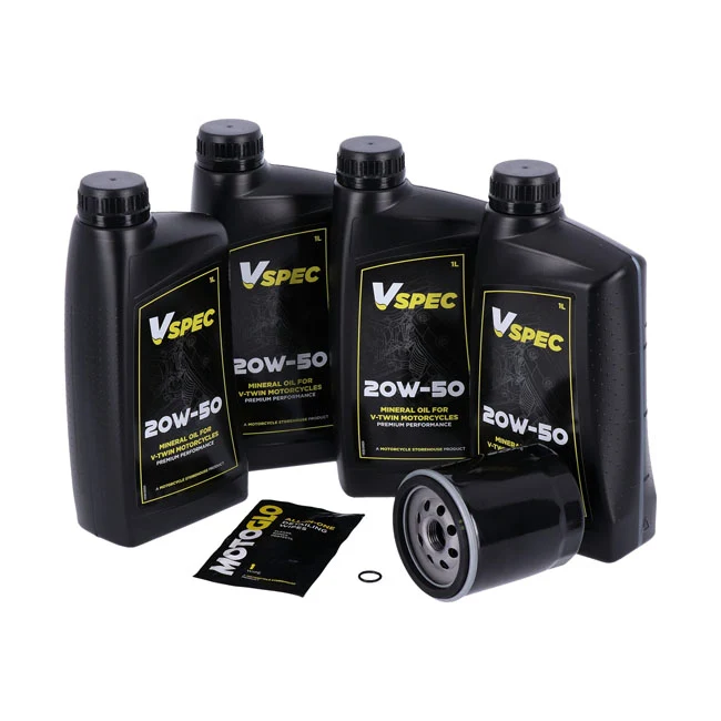 MS-Polymer Kit Mantenimiento De Aceite Motor 20W50 Mineral Para Harley-Davidson Touring