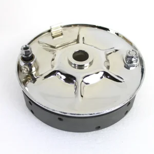 Rear Mechanical Brake Backing Plate Kit Metaalglans Harley-Davidson 1936-1957