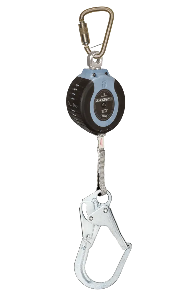 FALLTECH 10' DURATECH® Web SRL w/ Steel Rebar Hook, Includes Staal Anchorage Carabiner