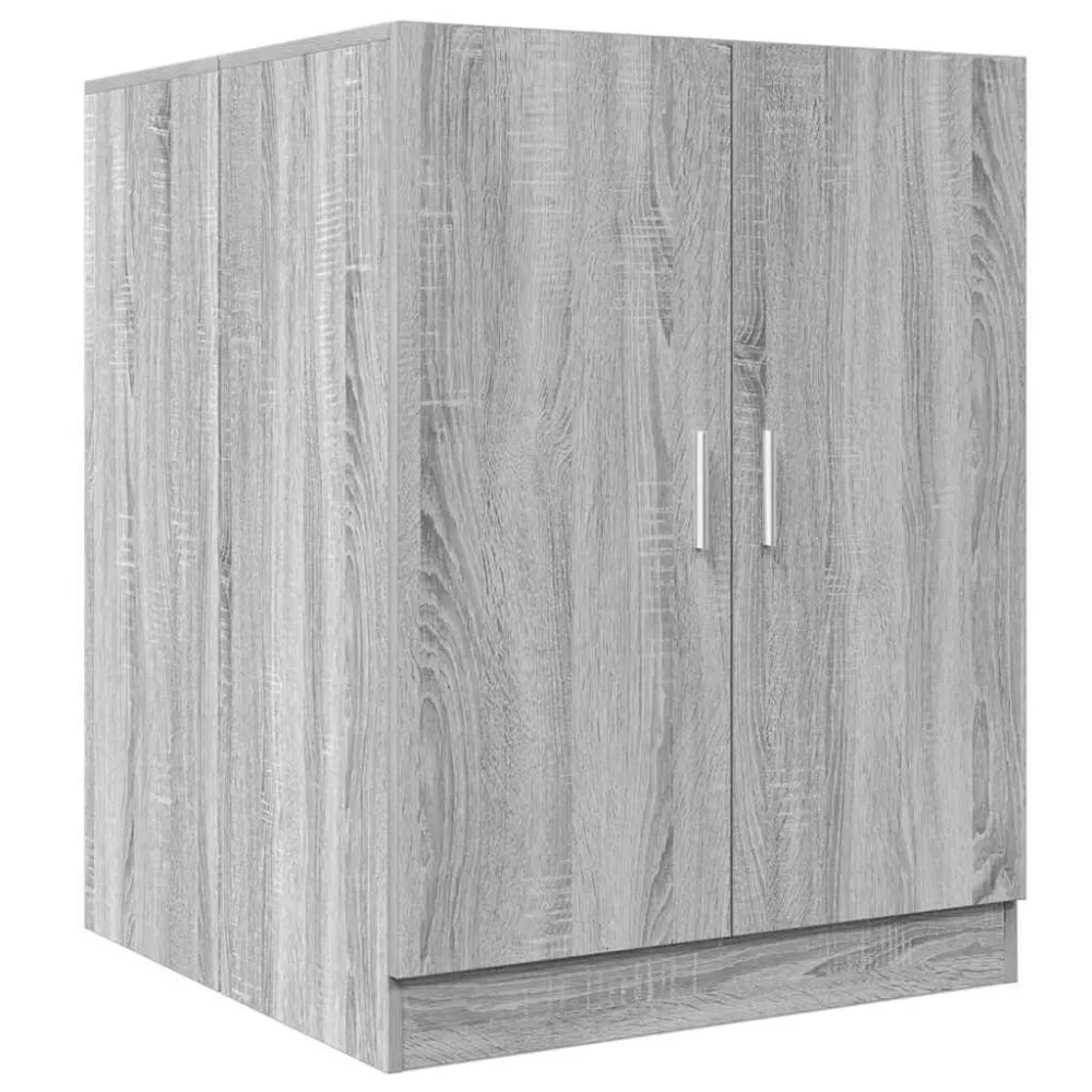 Wasmachinekast 71x71,5x91,5 cm grijs sonoma eikenkleurig