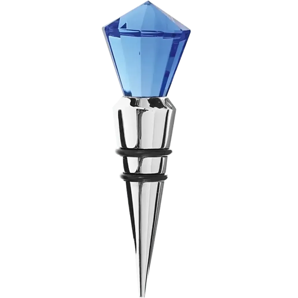 PBL Diamond Glass Blauw Bottlestopper
