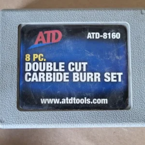 8 Pc. 1/4" Tweevoudig Cut Carbide Burr Set ATD-8160