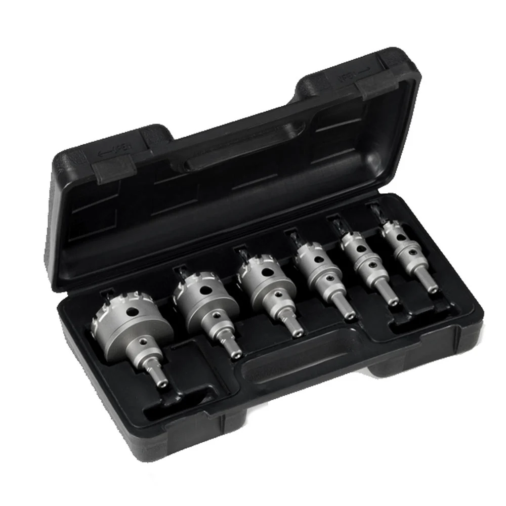 Verlengde CHAMPION 6 PC. Carbide Tipped Hole Cutter Set