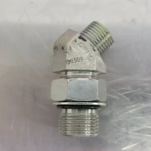 Drukmeter 45 Deg Elbow Adapter M-06 ORFS X M-10 ORB 3/8" x 5/8" (Bag 2)